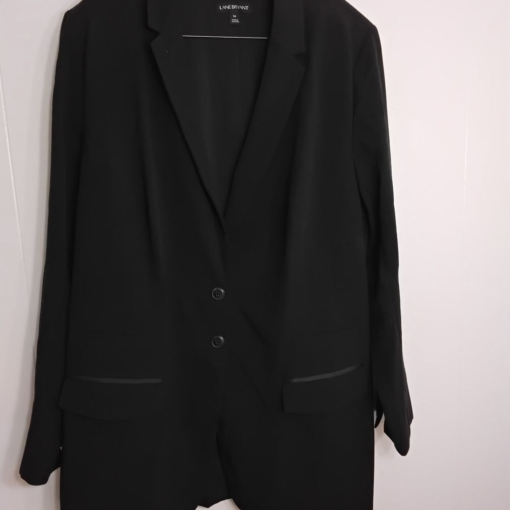 Lane Bryant Black Tailored Blazer Jacket